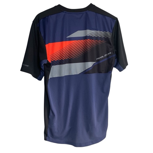Pearl Izumi Men's Navy and Orange Short Sleeve Tee - Picture 5 of 7